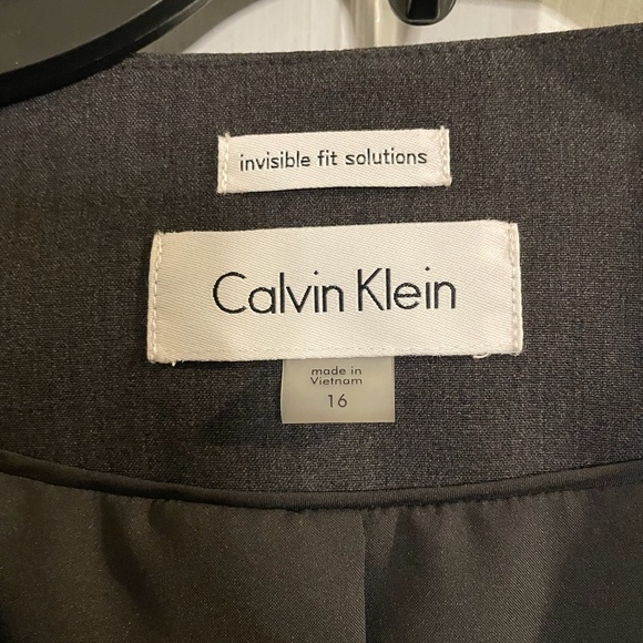 Calvin Klein Invisible Fit Solutions grey suit jacket - size 16 - Picture 5 of 7